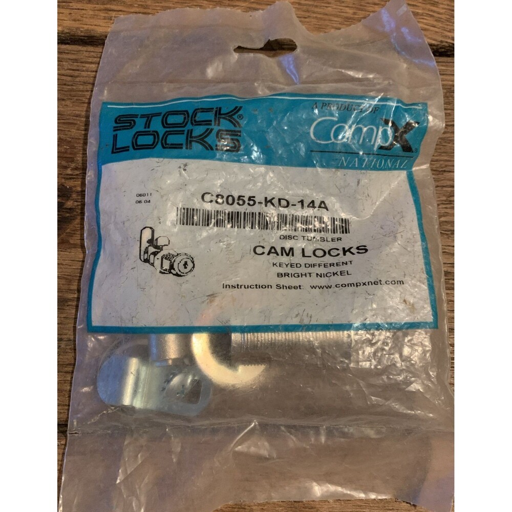 1-1/8 in. Cam Lock / C8055-KD-14A - Stock Lock - Comp X National